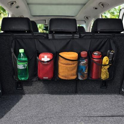 Imaginea Organizator auto pentru scaunele din spate, 4 buzunare