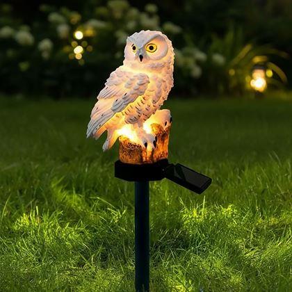 Imaginea din Lumină solară de grădină în formă de bufniță