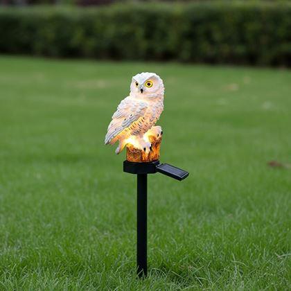 Imaginea din Lumină solară de grădină în formă de bufniță