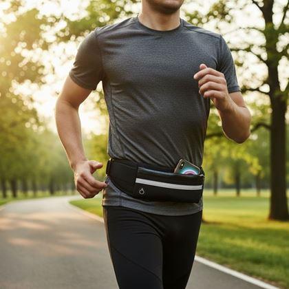 Imaginea din Borsetă pentru alergare - neagră