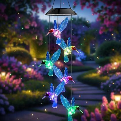 Imaginea din Decorațiune solară de agățat - colibri zburători