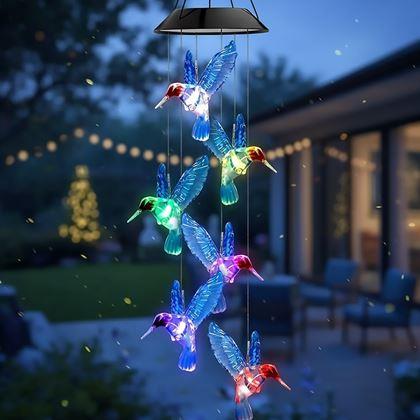 Imaginea din Decorațiune solară de agățat - colibri zburători