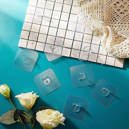 Imaginea Suport adeziv pentru raft, set de 10 bucăți