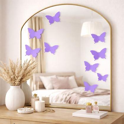 Imaginea din 3D fluturi de perete - mov