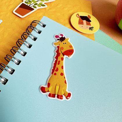 Imaginea din Autocolante bombate cu animăluțe  -  girafă și prietenii