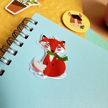 Imaginea din Autocolante bombate cu animăluțe  -  vulpe și prietenii