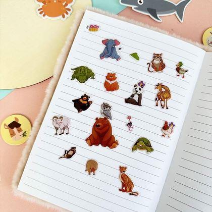 Imaginea din Autocolante bombate cu animăluțe  -  ursuleț și prietenii