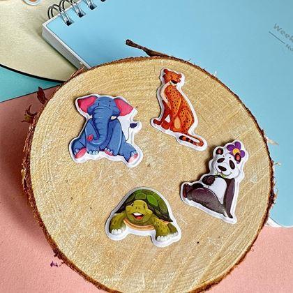 Imaginea din Autocolante bombate cu animăluțe  -  ursuleț și prietenii