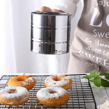 Imaginea din Sita de bucatarie din otel inoxidabil cu cana de masurat