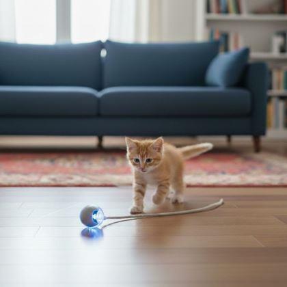 Imaginea din Minge de jucărie reîncărcabilă cu mișcare pentru animale