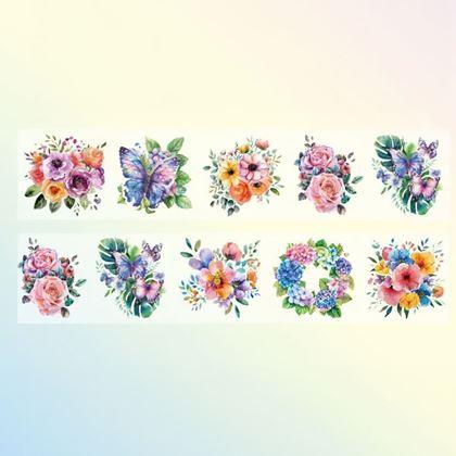 Imaginea din Autocolante decorative - flori și fluturi