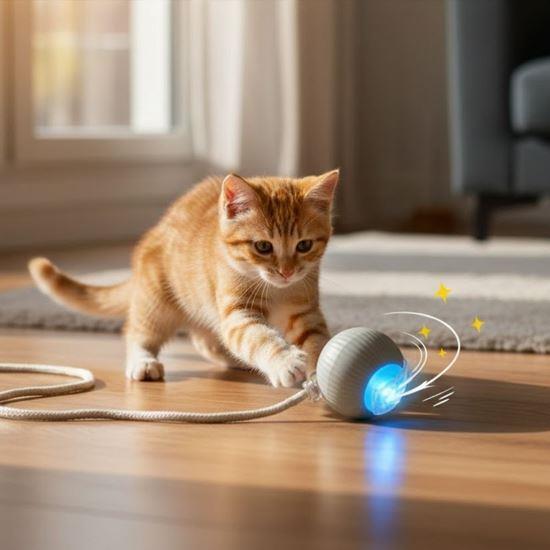 Imaginea din Minge de jucărie reîncărcabilă cu mișcare pentru animale