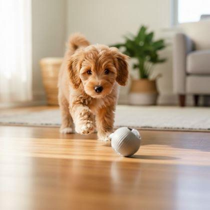 Imaginea din Minge de jucărie reîncărcabilă cu mișcare pentru animale