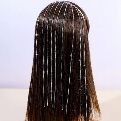 Imaginea din Bentiță decorativă cu lanțuri cu strasuri