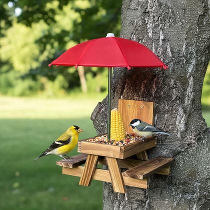 Imaginea din Hrană pentru păsări din lemn