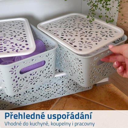 Imaginea din Cutie de depozitare cu capac mică  -  roz, mica