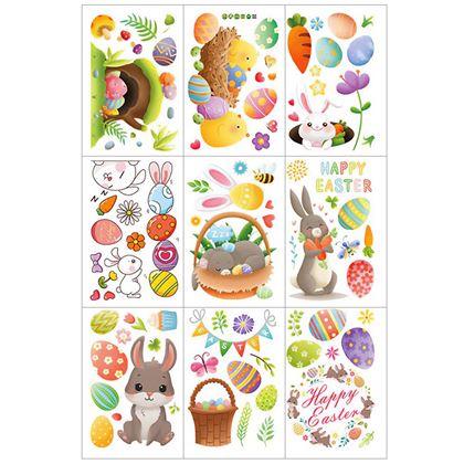 Imaginea din Set mare de autocolante de Paște pentru fereastră, 9 coli