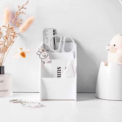 Imaginea din Organizator pentru birou cu compartimente  -  alb