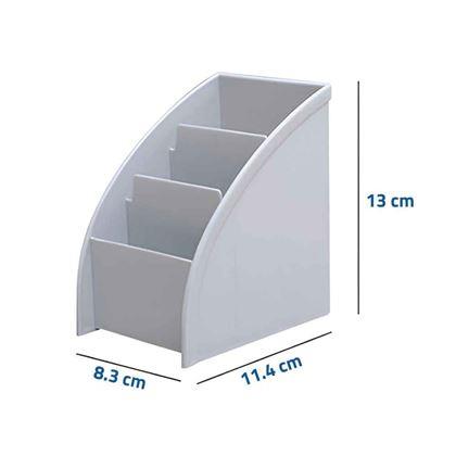 Imaginea din Organizator pentru birou cu compartimente  -  gri deschis