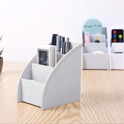 Imaginea din Organizator pentru birou cu compartimente  -  gri deschis