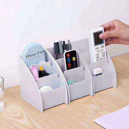 Imaginea din Organizator pentru birou cu compartimente  -  gri deschis