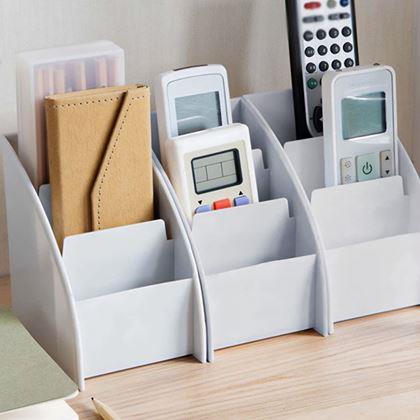 Imaginea din Organizator pentru birou cu compartimente  -  gri deschis