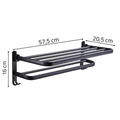 Imaginea din Suport pliabil pentru prosoape cu cârlige