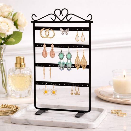 Imaginea din Suport pentru bijuterii și cercei din metal  -  negru