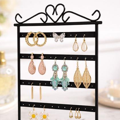 Imaginea din Suport pentru bijuterii și cercei din metal  -  negru