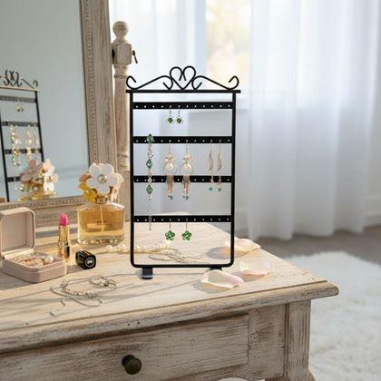 Imaginea din Suport pentru bijuterii și cercei din metal  -  negru