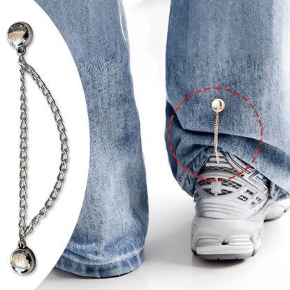 Imaginea Clema magnetică pentru scurtarea pantalonilor cu lanț – argintie