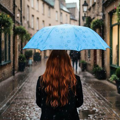 Imaginea din Umbrelă magică pliabilă -  albastră