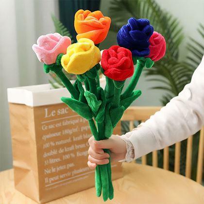 Imaginea din Trandafir roșu de pluș