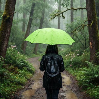 Imaginea din Umbrelă magică pliabilă -  limetă