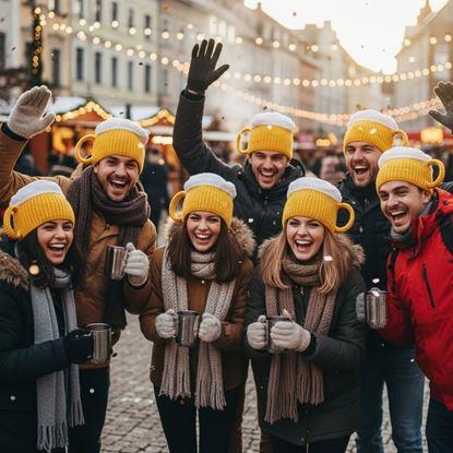 Imaginea Căciulă tricotată - halbă cu toartă