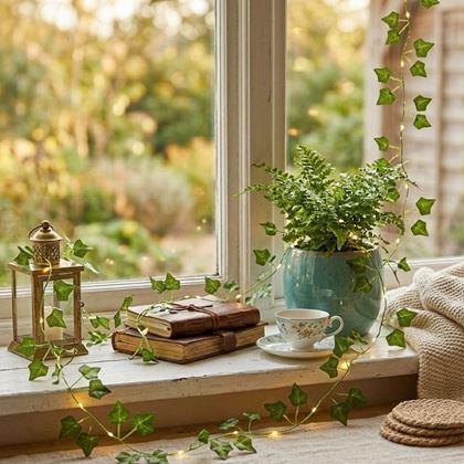 Imaginea din Ghirlandă luminoasă 2 m - frunze verzi