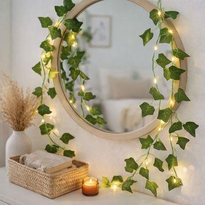 Imaginea Ghirlandă luminoasă 2 m - frunze verzi