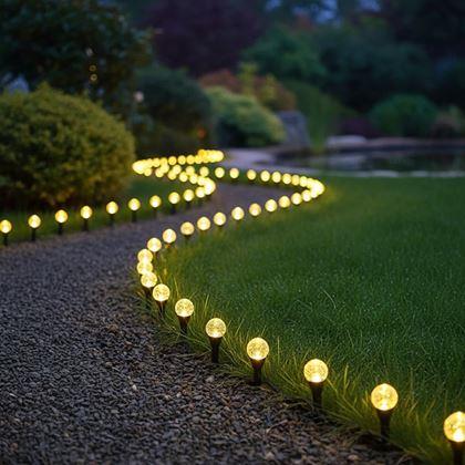 Imaginea din Lumină LED solară pentru sol cu efect de bule - 10 puncte luminoase