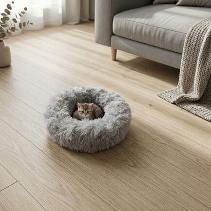 Imaginea din Pat pentru pisici, pufos, diametru 40 cm