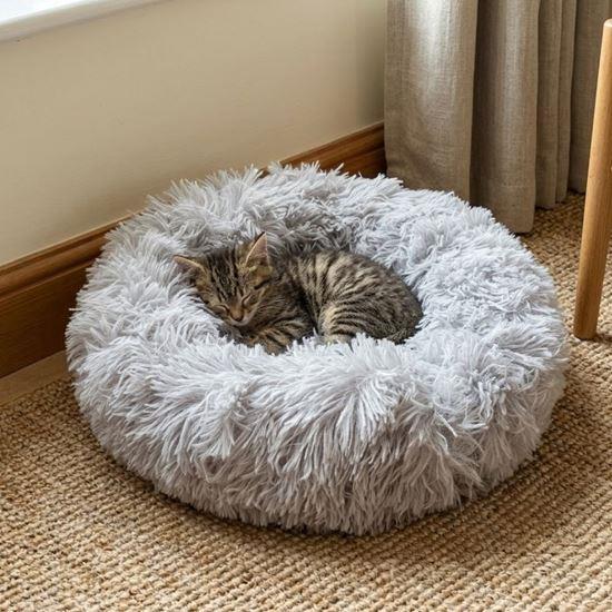 Imaginea din Pat pentru pisici, pufos, diametru 40 cm