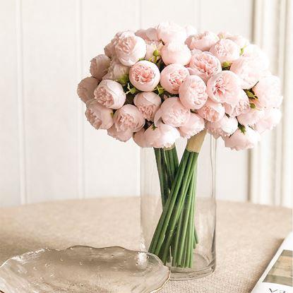 Imaginea Buchetă artificială - bujor, 9 tulpini