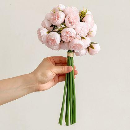 Imaginea din Buchetă artificială - bujor, 9 tulpini