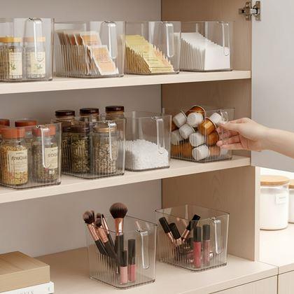 Imaginea din Organizator transparent pentru frigider și cămară cu mâner