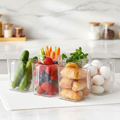 Imaginea din Organizator transparent pentru frigider cu mâner