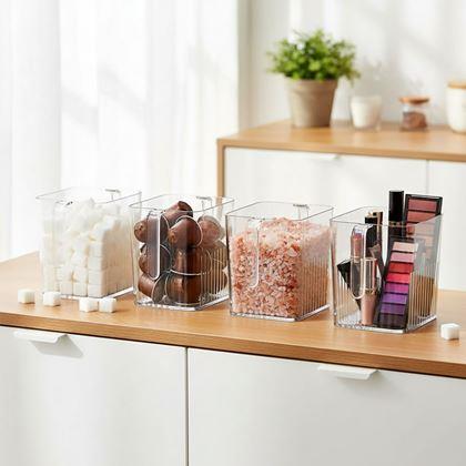 Imaginea din Organizator transparent pentru frigider și cămară cu mâner