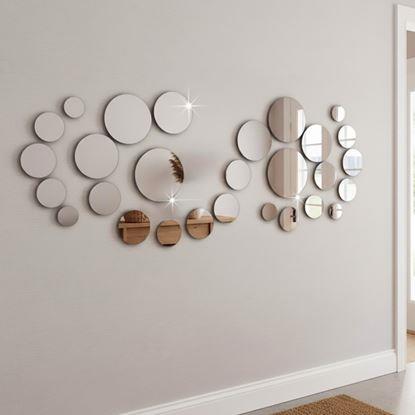 Imaginea Etichete pentru perete/oglindă - rotițe 32 buc