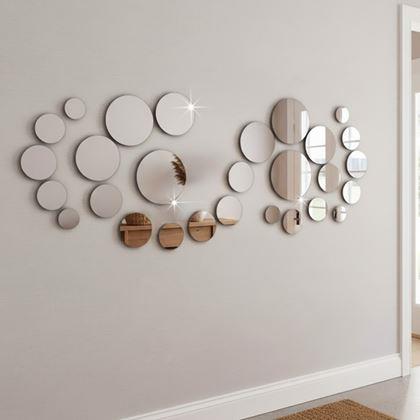 Imaginea din Etichete pentru perete/oglindă - rotițe 32 buc