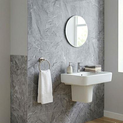 Imaginea din Gresie autoadezivă 60x30 cm - marmura gri