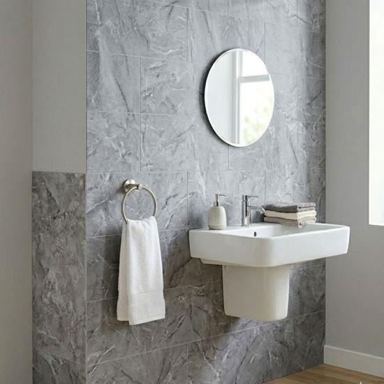 Imaginea din Gresie autoadezivă 60x30 cm - marmura gri