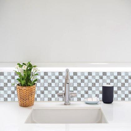 Imaginea din Samolepící obklady 6 ks - šedé